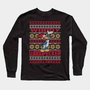 Woody Woodpecker - Ugly Christmas sweater Long Sleeve T-Shirt